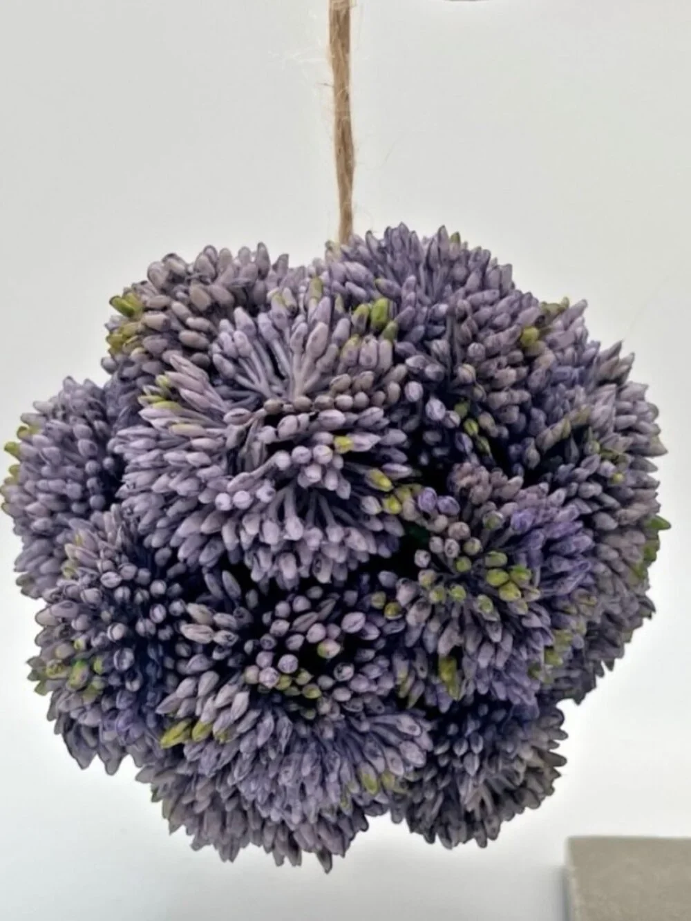 Set of 3 Colorful Faux Sedum Flower Balls Orbs 4